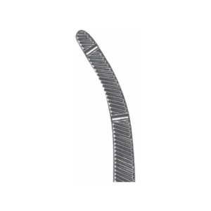 HEANYS  HYSTERECTOMY  FORCEPS  DOUBLE  TEETH  CURVED